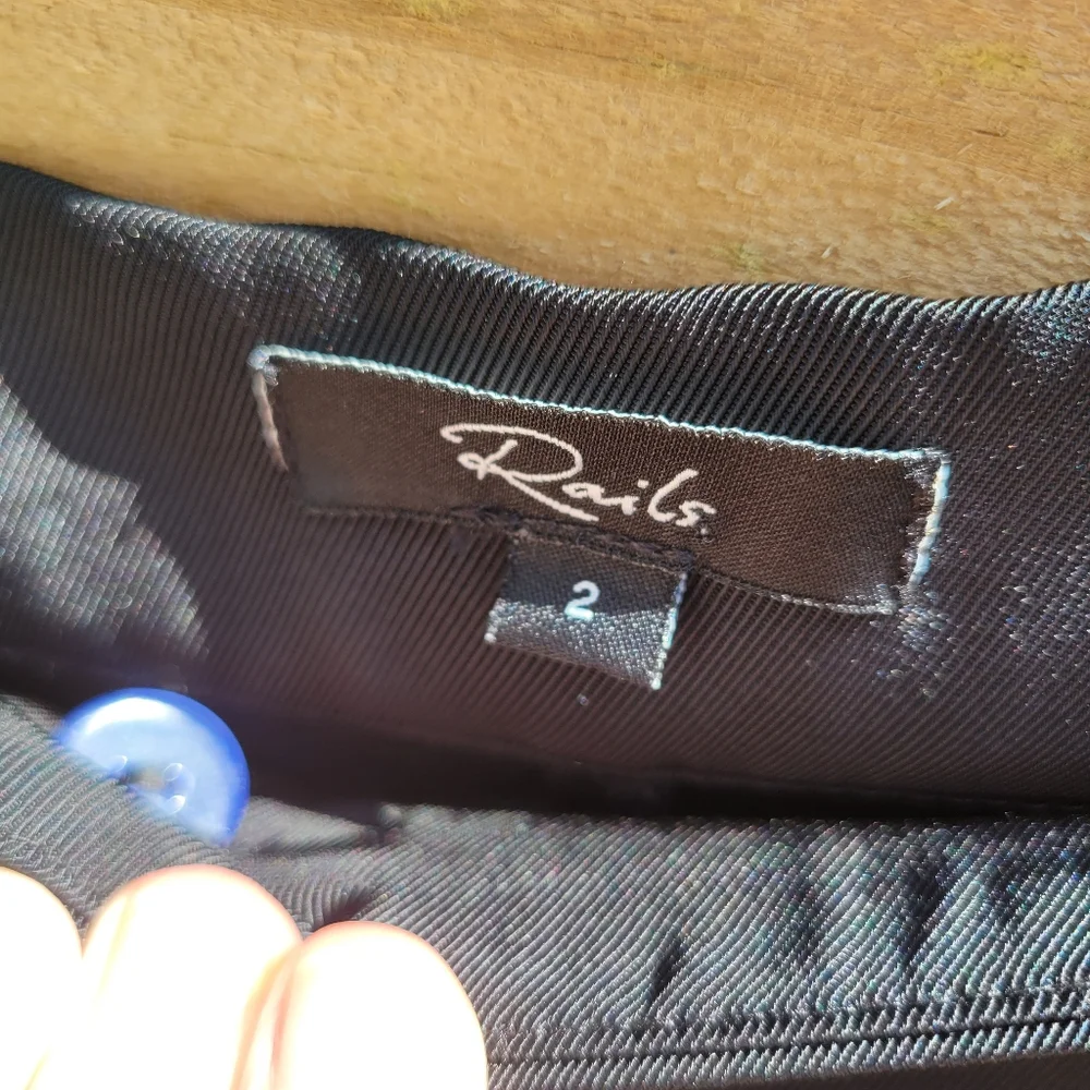 Rails Alta High Waist Black Straight Leg Pants Women’s Size 2 - Picture 3 of 8